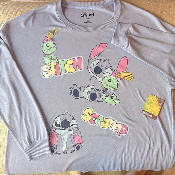 Disney Stitch Lavender Sweatshirt Dress - Picture 6 of 10